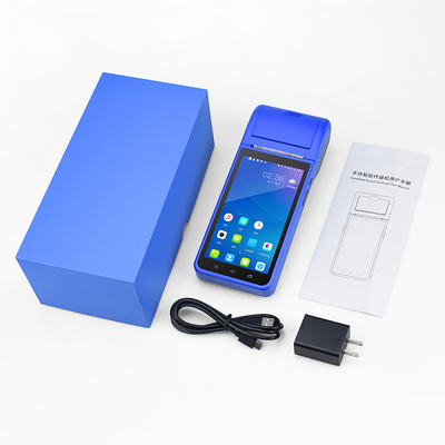 Pembayaran Bluetooth Mesin POS Genggam Android Pos Terminal Dengan Printer 3G