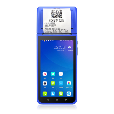 Pembayaran Bluetooth Mesin POS Genggam Android Pos Terminal Dengan Printer 3G