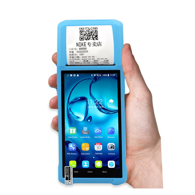 3g 4g Pembayaran Terminal POS Genggam Ponsel Semua Dalam Satu Mesin POS 5,5 &quot;Layar Sentuh