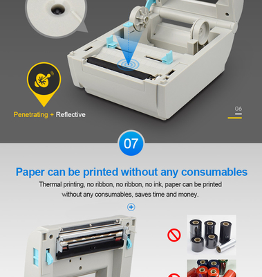 Thermal Postage Sticker Printer USB Barcode Printer Label Termal 4 inci