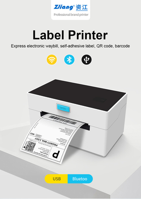 Portabel Thermal 4 Inch Label Printer Warna Putih ESC POS ZJ-9220