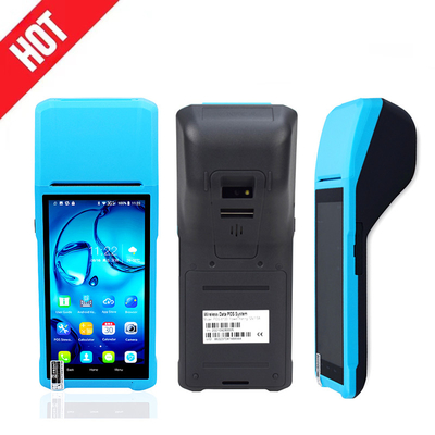 3g 4g Pembayaran Terminal POS Genggam Ponsel Semua Dalam Satu Mesin POS 5,5 &quot;Layar Sentuh