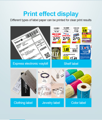 ESC POS Wireless 4 Inch Label Printer Thermal Printer Untuk Label Pengiriman