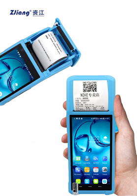 Mesin POS Seluler 3G 4G Terminal POS Semua Dalam Satu dengan Layar Sentuh 5,5 inci