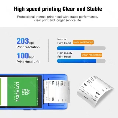Layar Sentuh Terminal Android Hand Held Semua Dalam Satu Sistem Pos Sistem Point Of Sale