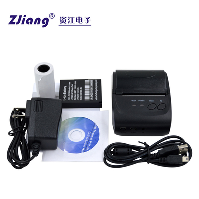 Portabel 58mm Receipt Printer Thermal Bluetooth Restaurant Printer ZJ-5802