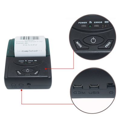 58mm Wireless Portable Printers Thermal Printer Bluetooth Mini Untuk Pencetakan Tanda Terima Kode QR