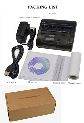 Portabel Bluetooth 3 Inch 80mm Thermal Receipt Printer Nirkabel Untuk Android