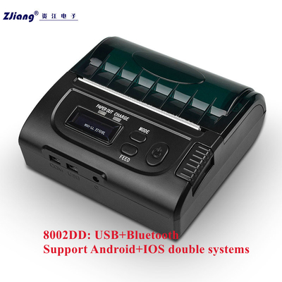 Portabel Bluetooth 3 Inch 80mm Thermal Receipt Printer Nirkabel Untuk Android