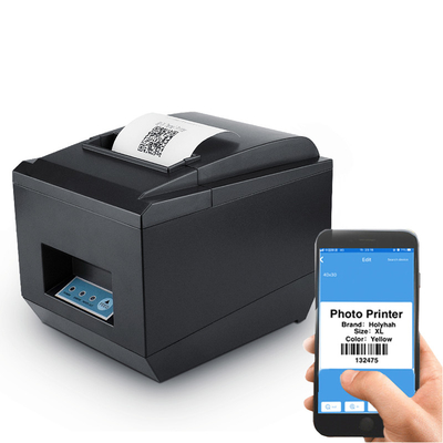 Mobile Wireless Thermal RS232 3 Inch 80mm Receipt Printer Wifi Lan Untuk Dapur