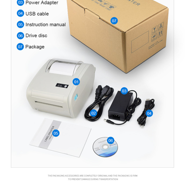 Thermal Postage Sticker Printer USB Barcode Printer Label Termal 4 inci