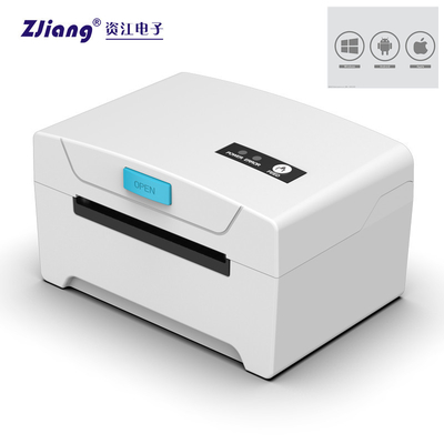 Desktop 80mm Thermal Sticker Label Printer Resolusi 203dpi Untuk Label Pengiriman Usps